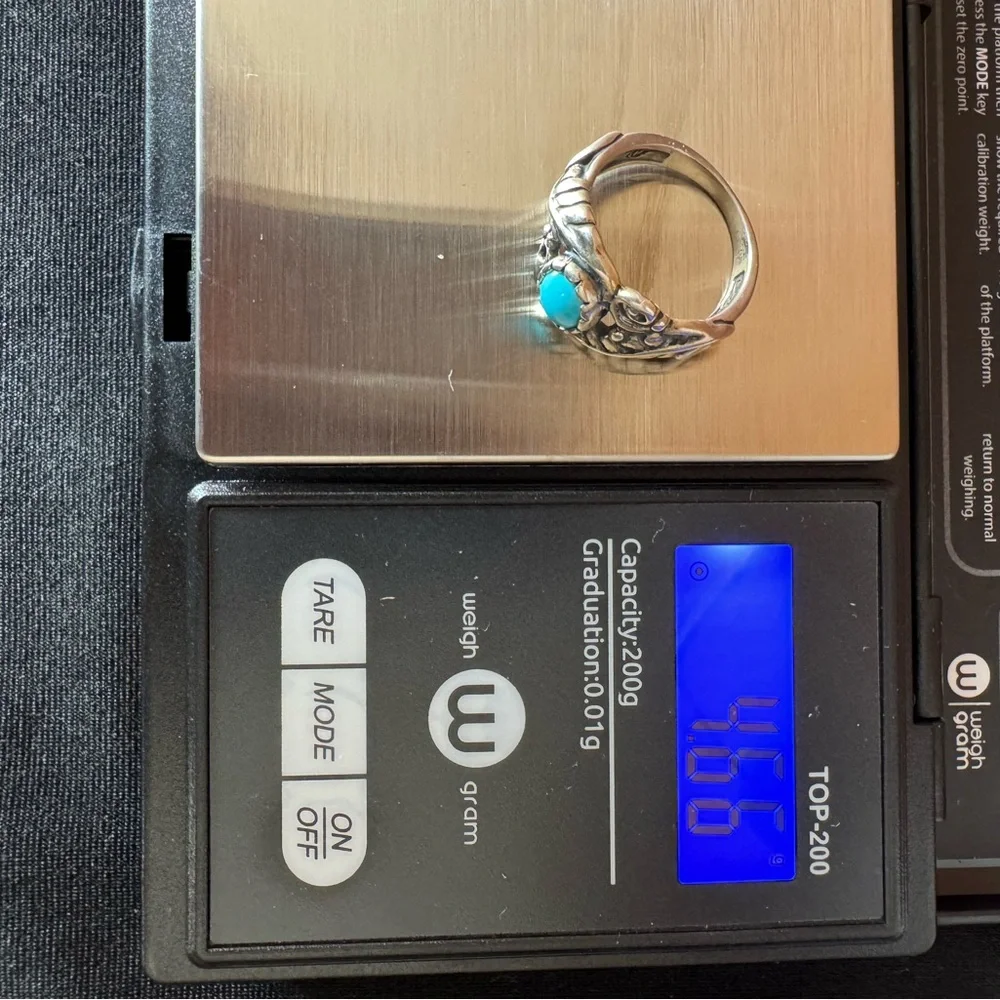 Carolyn Pollack Sterling Silver and Turquoise American West Ring